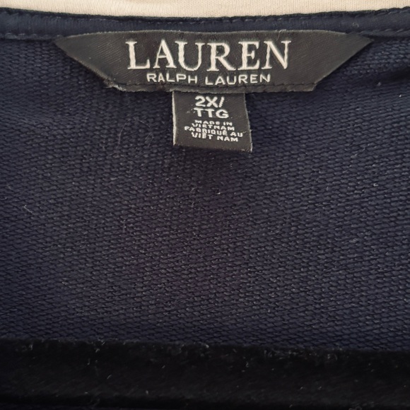 Lauren Ralph Lauren Zip-front Track Jacket - Sz 2X - Picture 5 of 5